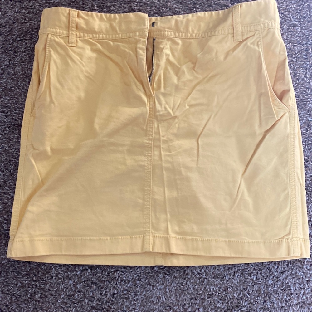 Loft twill yellow skirt